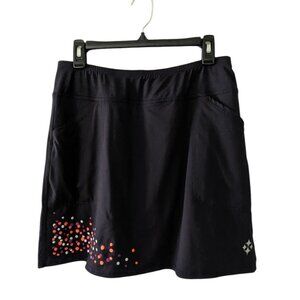 ⛳  Jofit Golf Skirt / Skort - Medium - EUC -Black with embroidered dots  ⛳